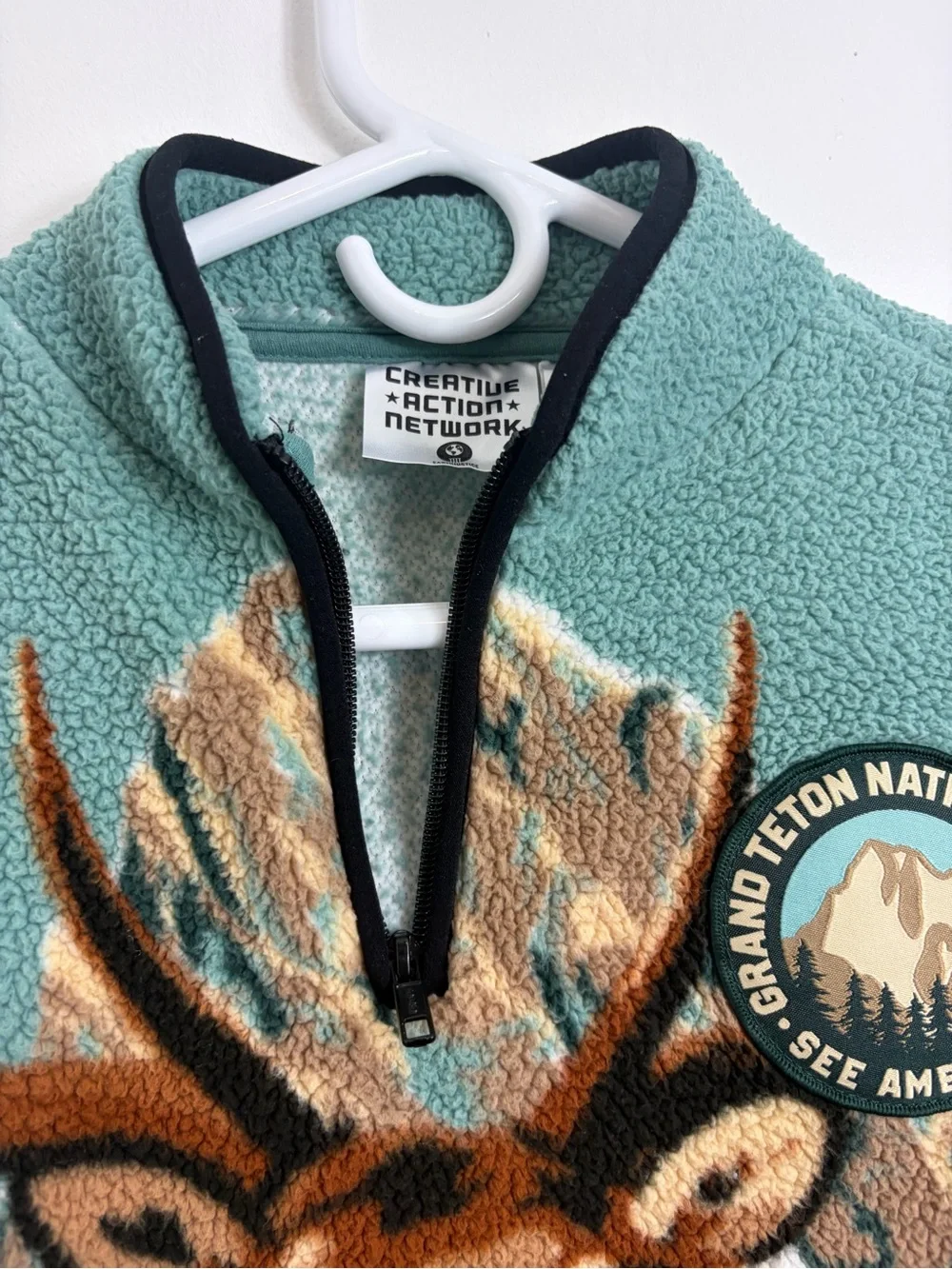 Creative Action Network National Park Deer Buck Pullover Fleece